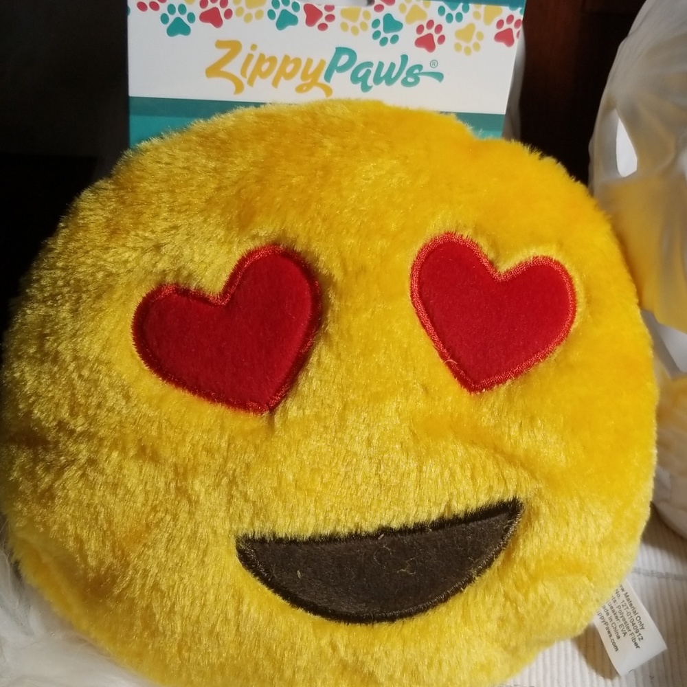 Squeaky plush dog toy (Emojiz)